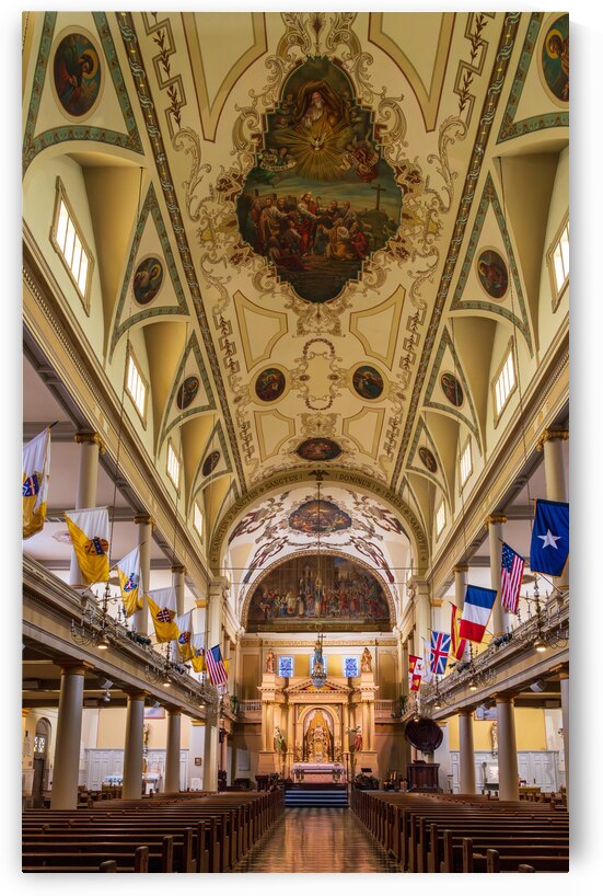 Interior of Cathedral Basilica of Saint Louis in New Orleans LA by Steve Heap