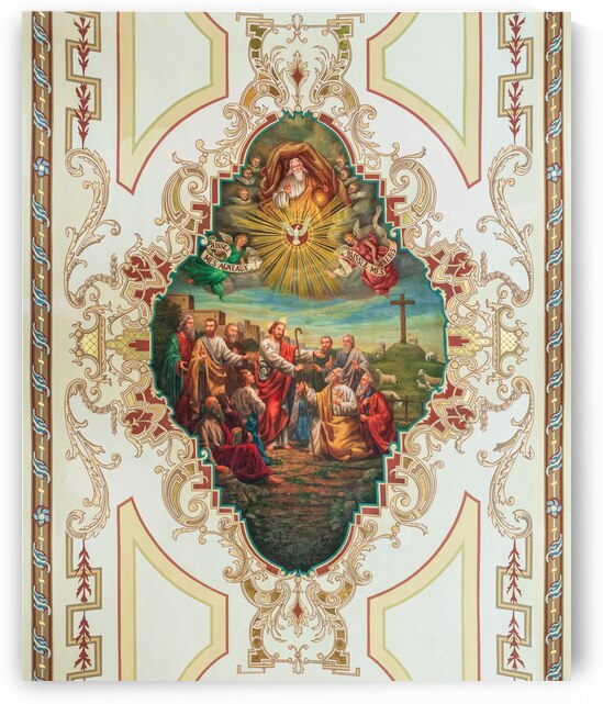 Ceiling painting in the Cathedral Basilica of Saint Louis by Steve Heap