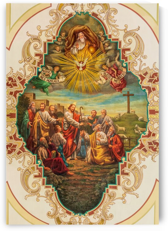 Ceiling painting in the Cathedral Basilica of Saint Louis by Steve Heap