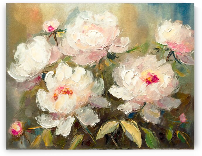 Pink Peonies in Full Bloom by Thea Menagh