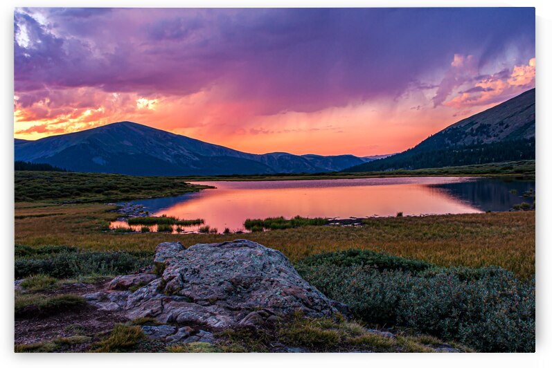 Approaching Shower At Sunset by Prairie Wind Imagery