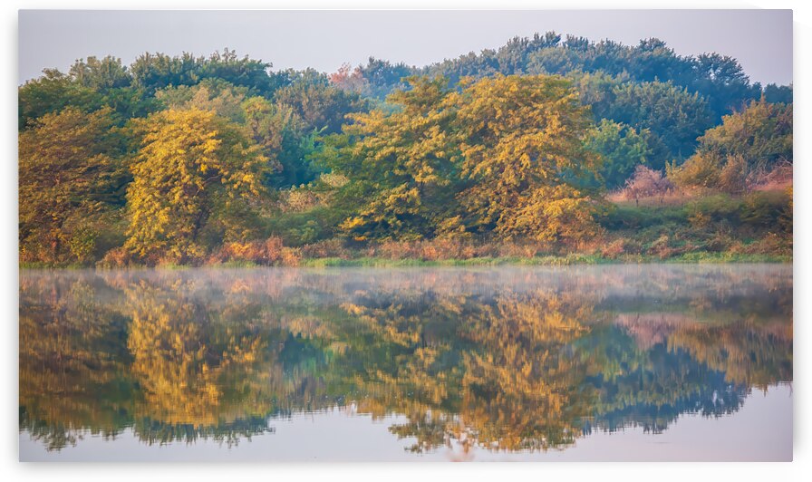 Autumn Lake Reflection by Prairie Wind Imagery
