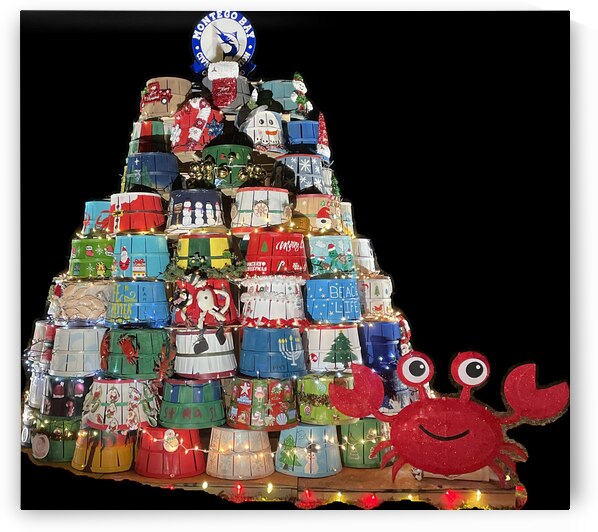 Crab Basket Christmas Tree in Ocean City by Bill Swartwout Photography