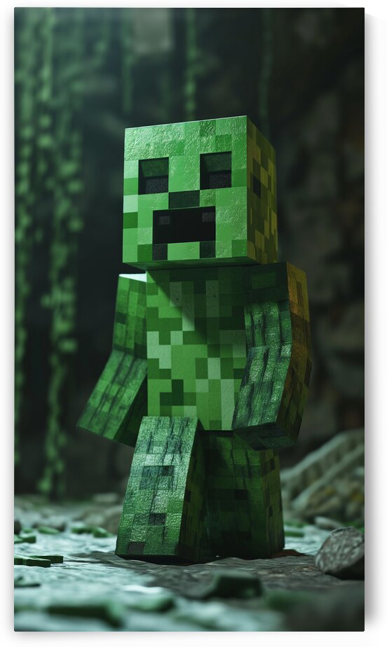 Minecraft Creeper Wall Art by Goldfishwallart