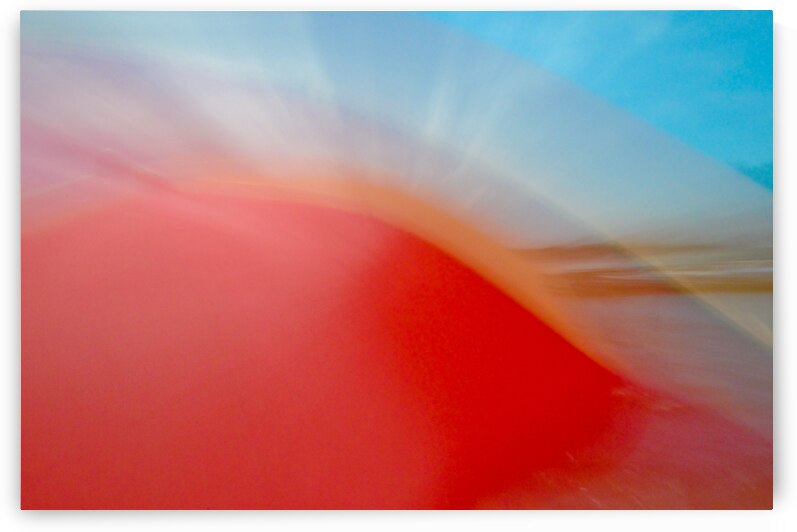 Red Wave with Sunset by Peter Sturgis