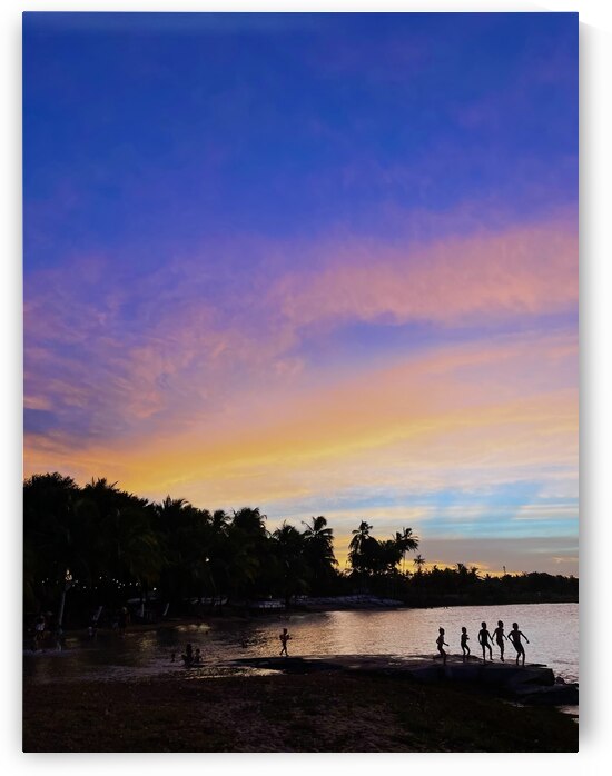 Sunset in Kourou French Guyana by Bastien