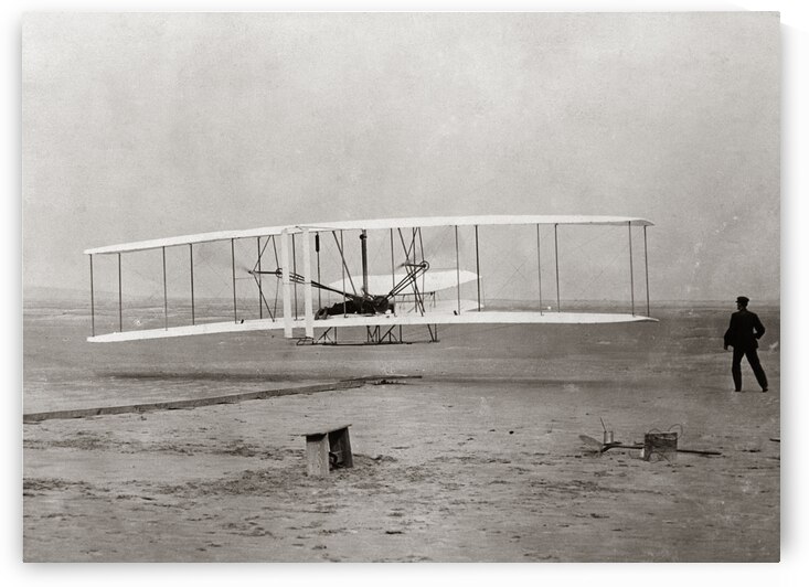 1903 Wright Brothers Plane Taking Off NC USA 194755 by Panoramic Images