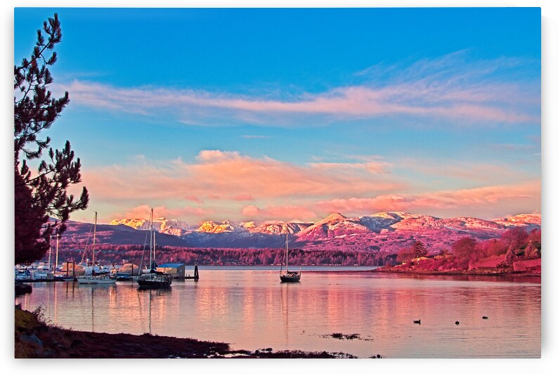 Full Light Spectrum Sunrise At Comox Harbour 1 by CRB Images Photography