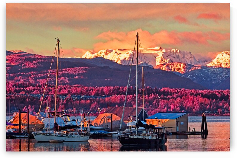 Full Light Spectrum Sunrise At Comox Harbour 3 by CRB Images Photography