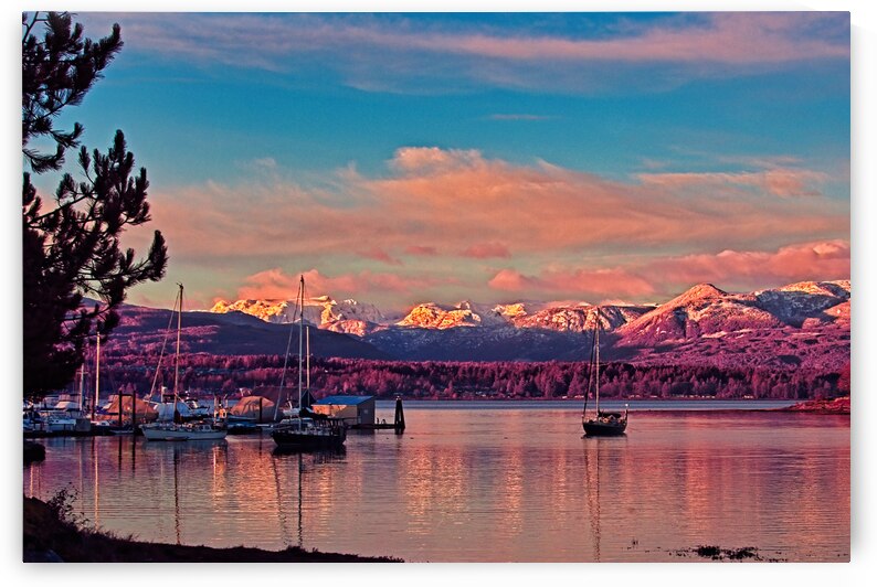 Full Light Spectrum Sunrise At Comox Harbour 2 by CRB Images Photography