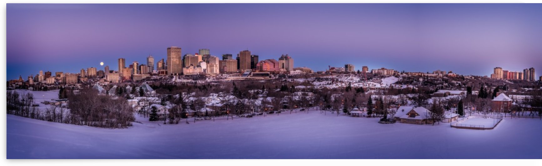 Panoramic City Landscape by Lisa Poirier