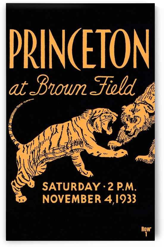 1933 Princeton Football Ticket Remix by Row One Brand