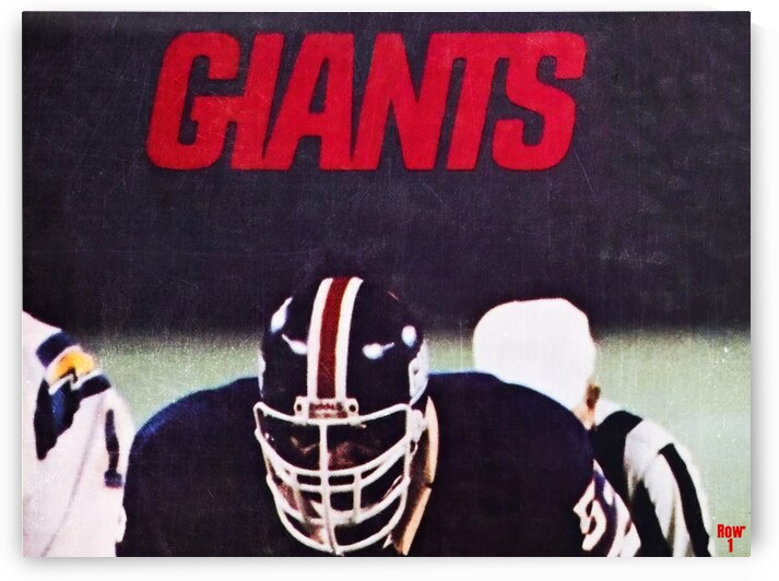 1979 New York Giants Throwback Art by Row One Brand