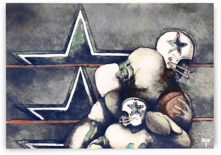 Retro Dallas Cowboys Throwback Art by Row One Brand