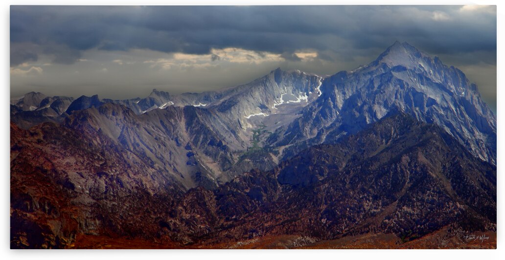 Rugged Sierra Nevada Peaks Panorama by Frank Wilson