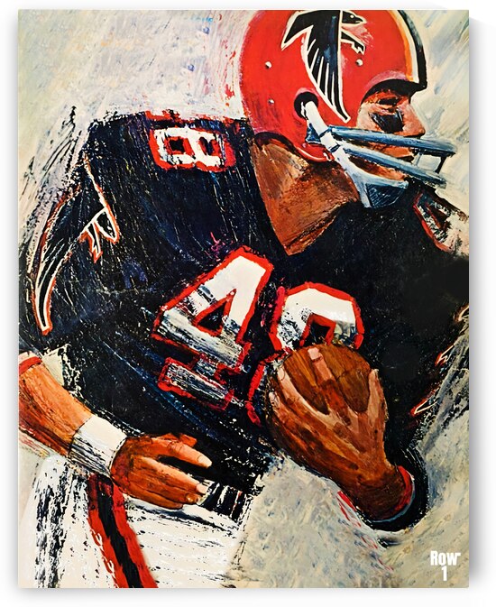 1966 Atlanta Falcons Football Player Art by Row One Brand