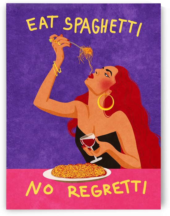 Eat spaghetti no regretti by 1x