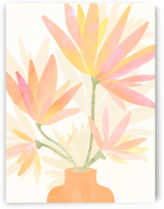 Sweet Pink Floral 5x7 by 1x