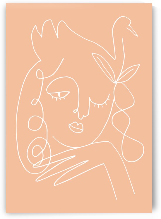 Swan Woman Peach by 1x