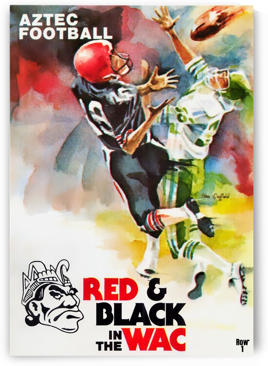1978 San Diego State Football Art by Row One Brand
