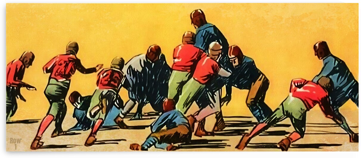 Gridiron Players in Action by Row One Brand