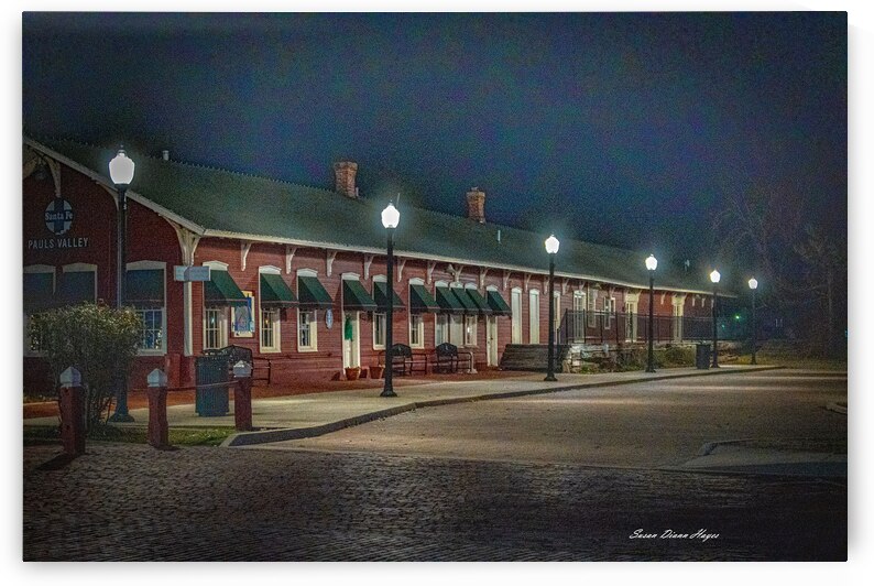 Paulss Valley Oklahoma Train Depot by Susan Diann Photography