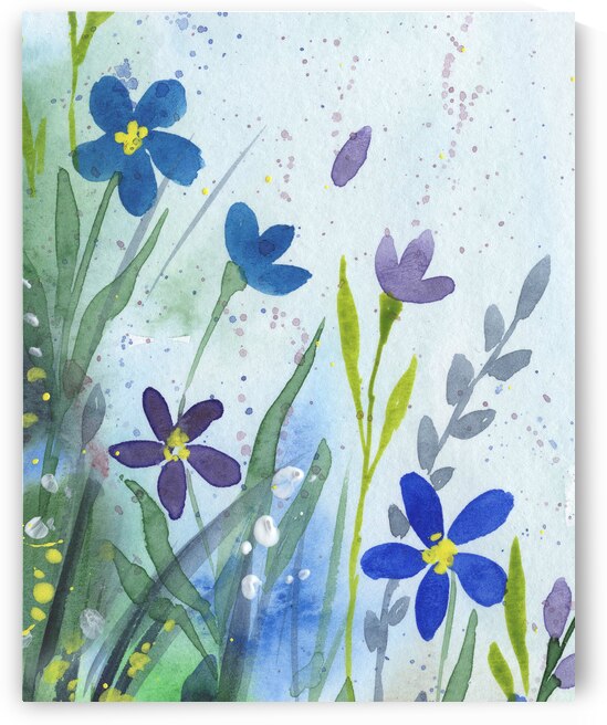 Abstract Flowers Watermedium 305 by Irina Sztukowski