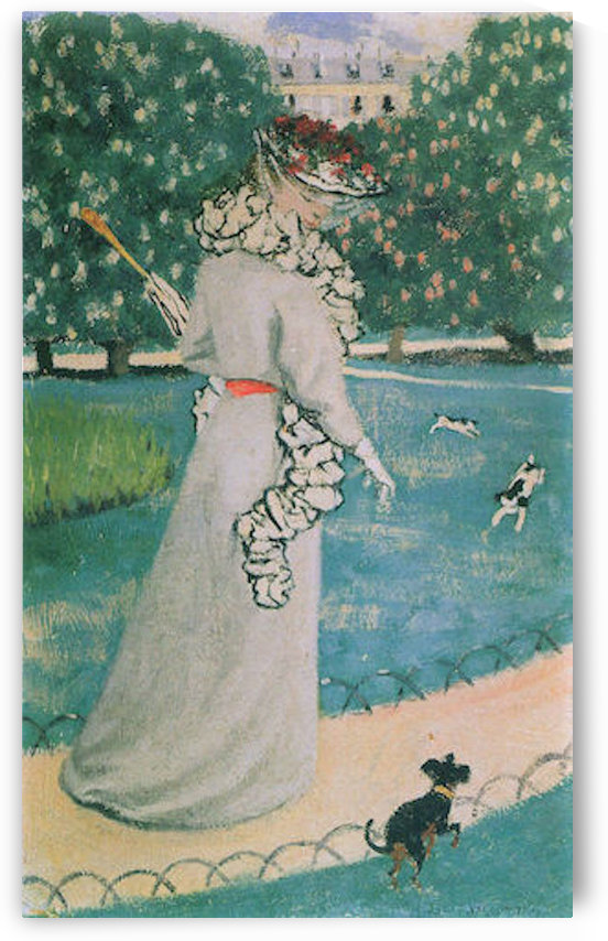 In Luxomburg garden by Felix Vallotton