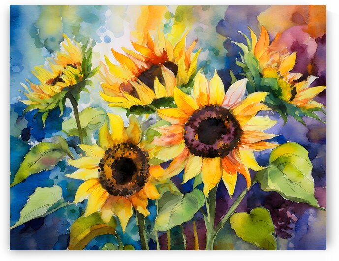 Sunflowers and Colors by Pabodie Art