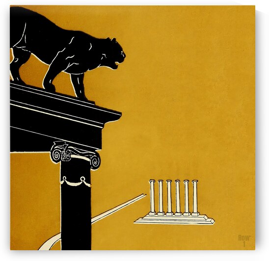 Tiger and The Columns at Missouri  by Row One Brand