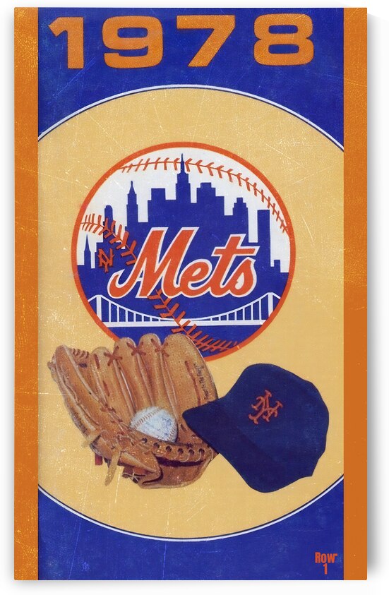 1978 New York Mets Art by Row One Brand