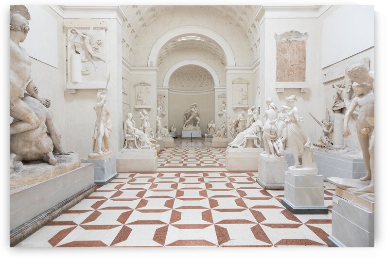 Possagno Italy - Antonio Canova Museum. Gallery interior with a by Paolo Modena