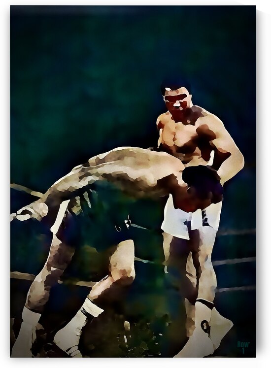 Ali Foreman Boxing Watercolor Art by Row One Brand