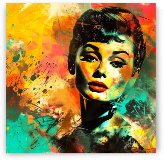 Audrey Hepburn Young by SykArt Designs