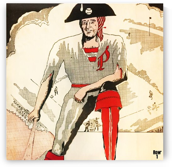Vintage Pittsburgh Pirate Art by Row One Brand