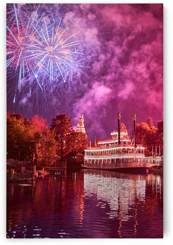 Riverboat Fireworks by Ryan Cameron