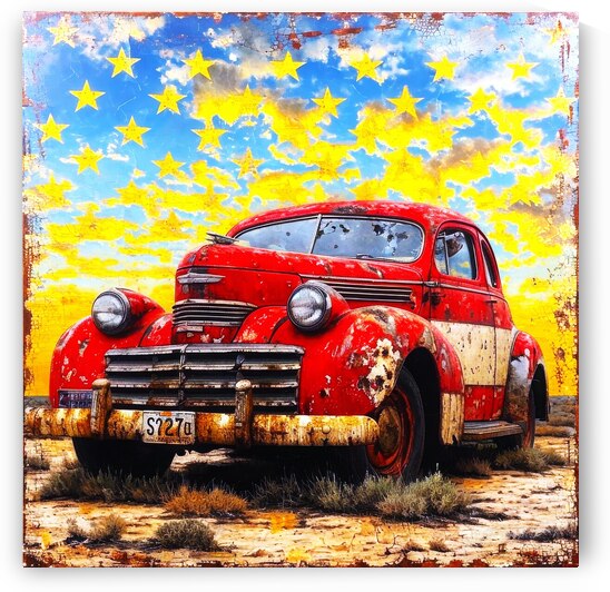 Vintage Car Viral  by SykArt Designs