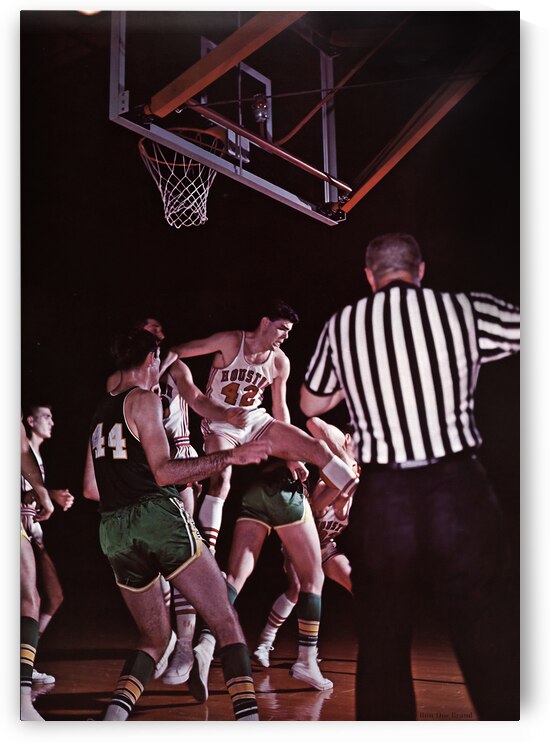 1965 Houston vs. Baylor Basketball Photo by Row One Brand