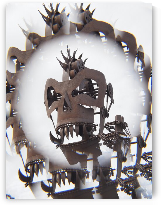 Skull Face Kaleidoscope by Kelly S Larson