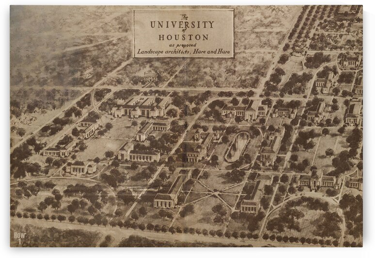 1930s University of Houston Architecture Plans by Row One Brand