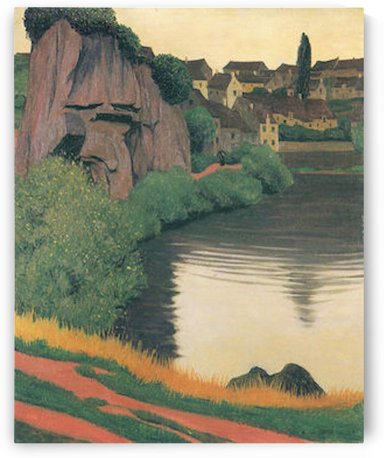 Landscape Semur by Felix Vallotton