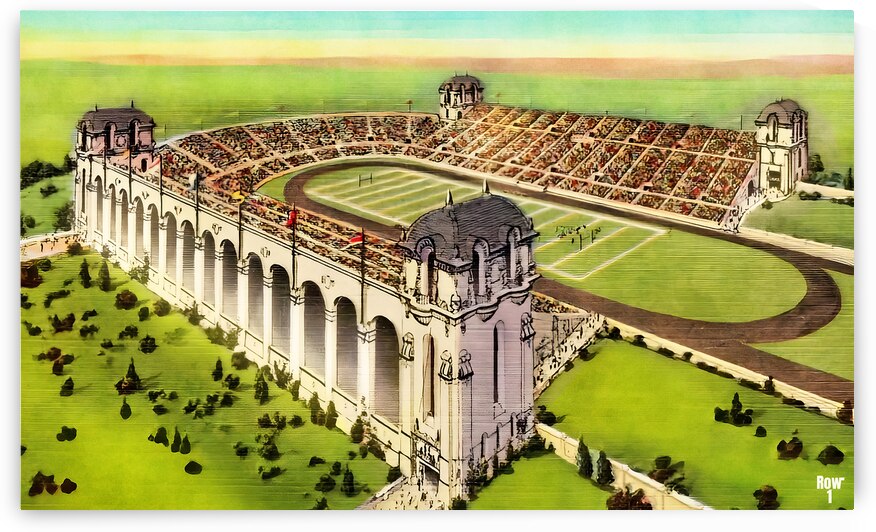 1940s Texas Memorial Stadium Art by Row One Brand