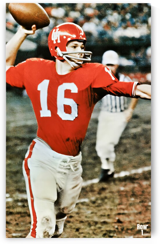 1965 Bo Burris Houston Quarterback Art by Row One Brand