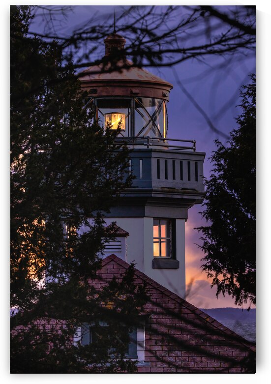 Lime Kiln Lighthouse San Juan Island by Lauren Pritchett Photography