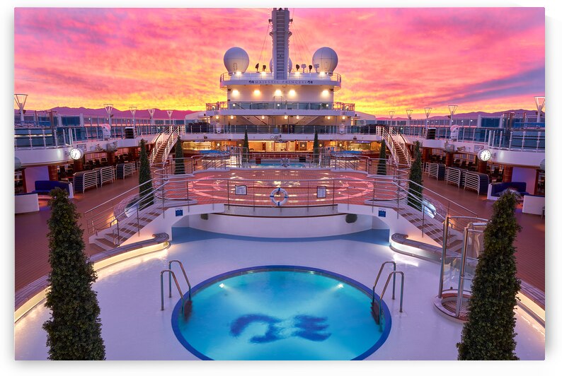 Pink Pool Sunrise by Ryan Cameron