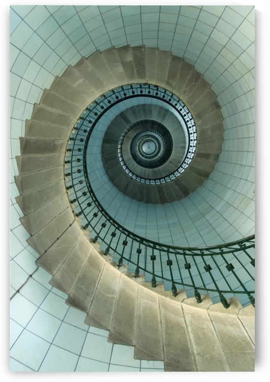 Looking Up The Spiral Staircase Of The Lighthouse by PacificStock