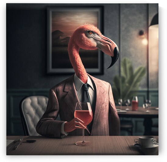 Flamingo  Gentleman  by Jackie Grace