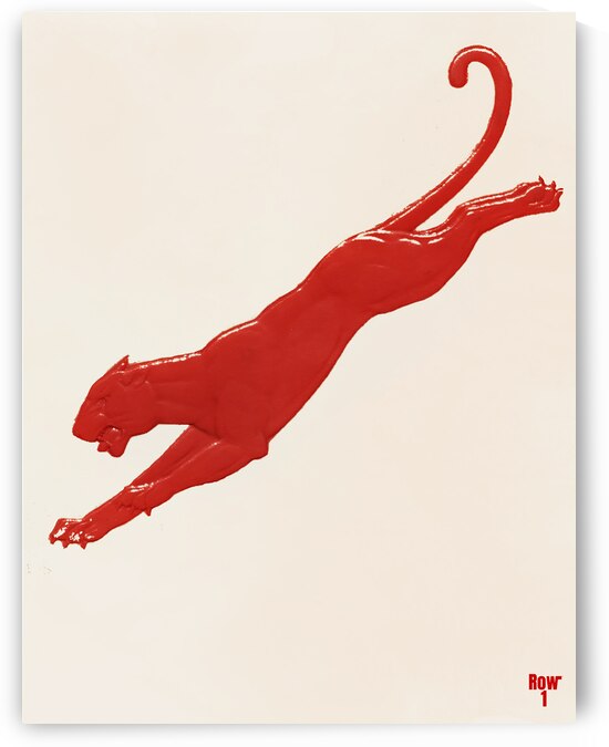 Vintage Houston Cougar Art by Row One Brand