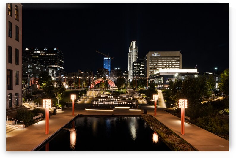Gene Leahy Mall At Night by Jennifer White