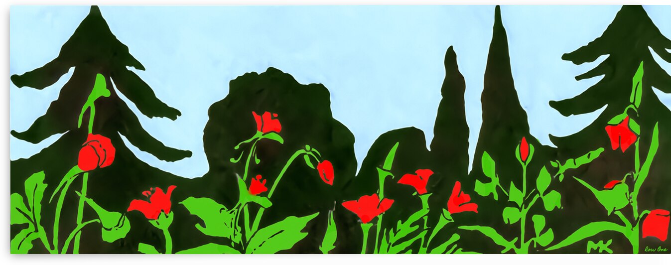 early 1900s flowers art by Row One Brand